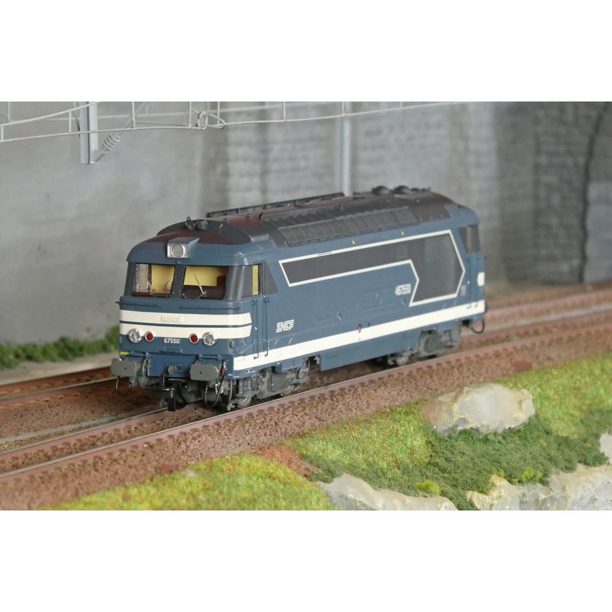 Ree Modeles MB248.S BB 67550 diesel locomotive, Nouille logo, SNCF,...