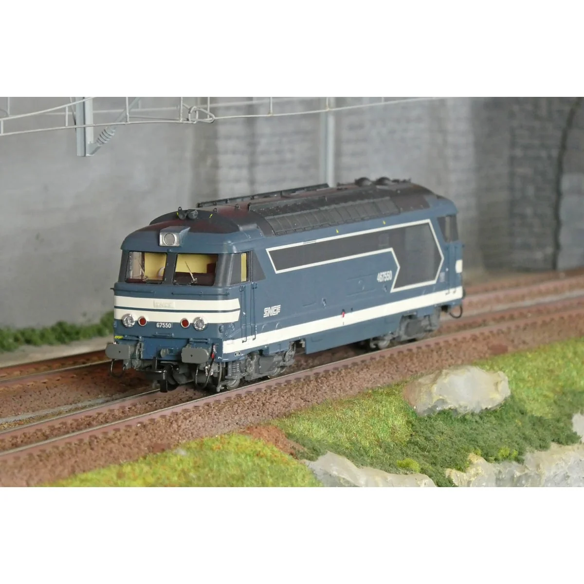 Ree Modeles MB248.S BB 67550 diesel locomotive, Nouille logo, SNCF,...