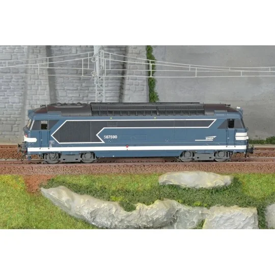 MB-250-Ree Modeles MB250 BB 67590 Diesel Locomotive, Cap/Carmillon Logo, SNCF