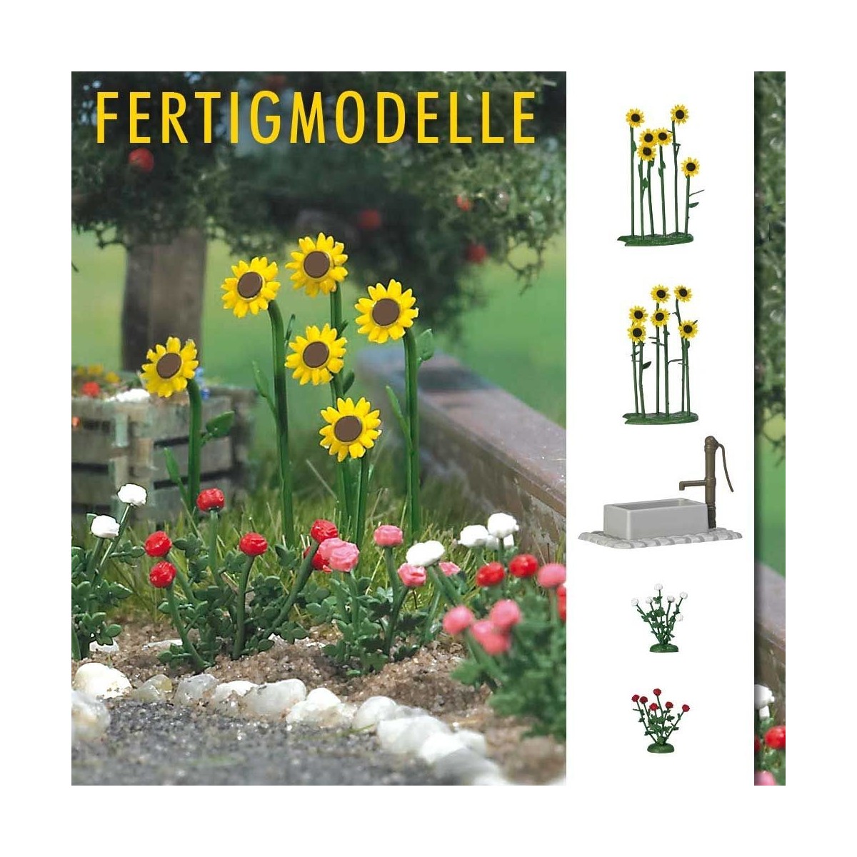 Busch 1232 Sunflowers & Roses, mounted - Busch_1232