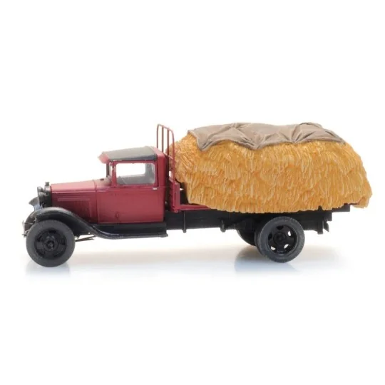 Arti_387.502-Artitec 387.502 Ford Model AA flatbed truck with hay load