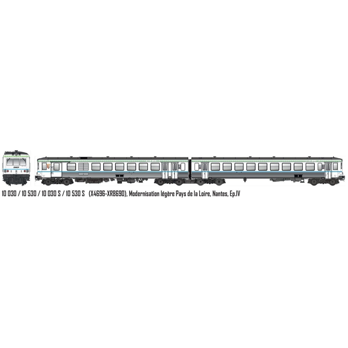 LS Models 10030S Railcar EAD X4696 - XR8690, Light Modernization Pa...