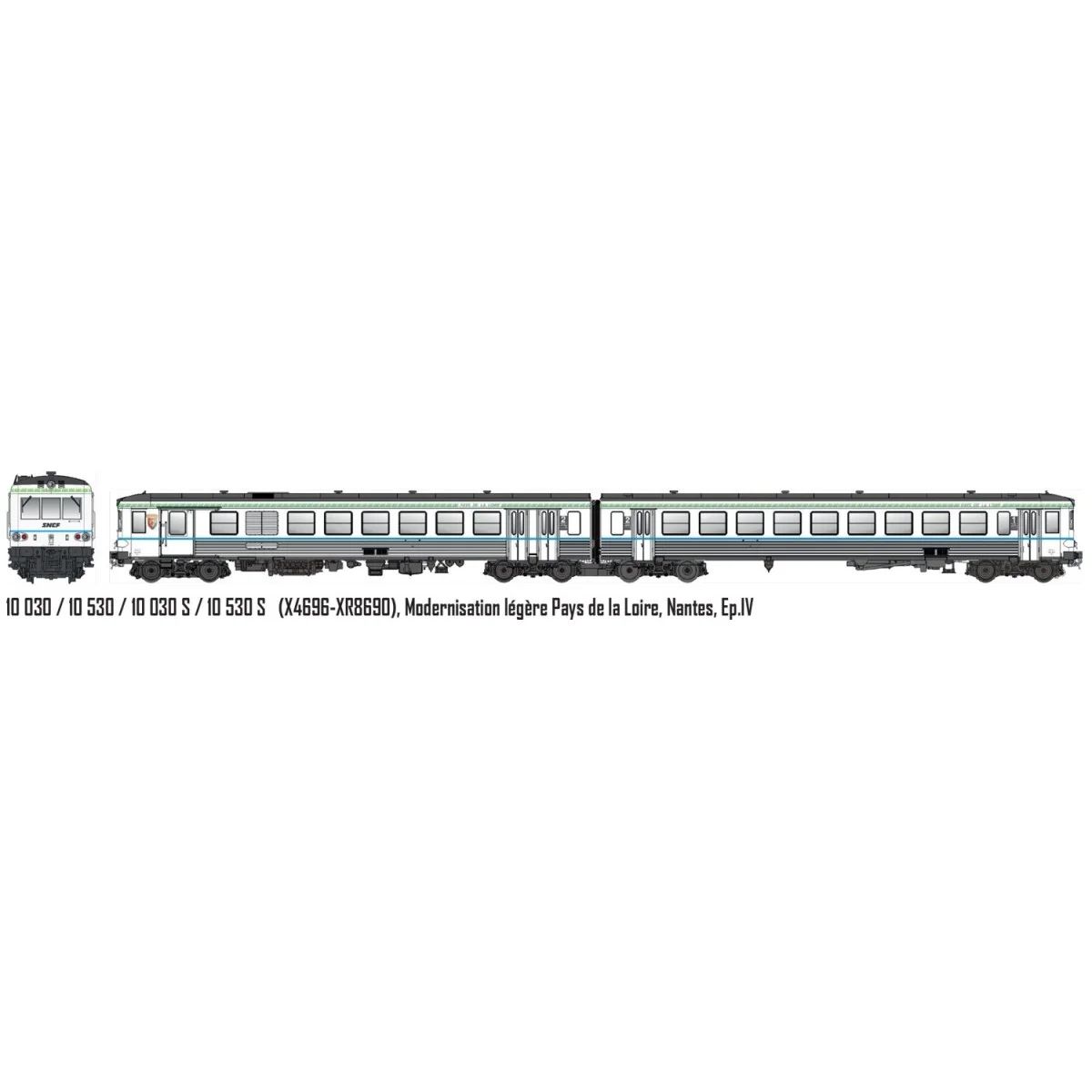 LS Models 10030 EAD X4696 - XR8690 Railcar, Light Modernization, Pa...