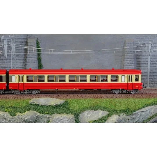 Lsm_10039-LS Models 10039 Autorail EAD X4687 - XR8684, rouge crème, décoration 1973, Lyon-Vaise