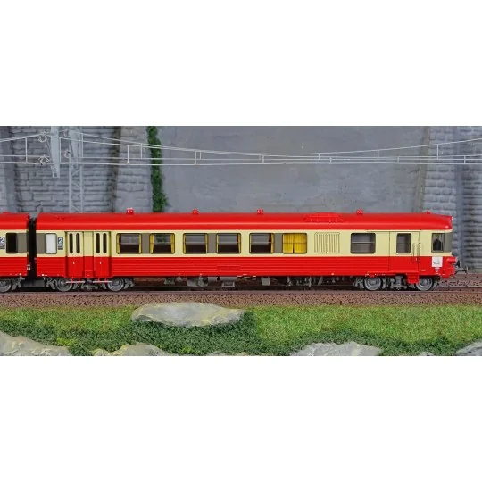 Lsm_10064-LS Models 10064 Autorail EAD X4691 - XR8688, rouge crème, décoration 1976, Lyon-Vaise