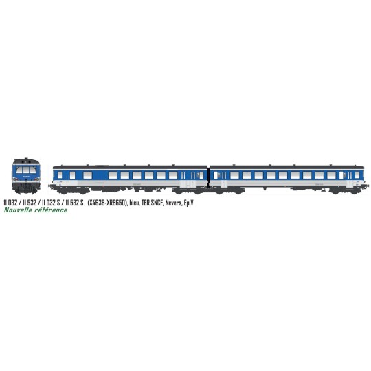Lsm_11032S-LS Models 11032S Autorail EAD X4638 - XR8650, bleu, TER SNCF, Nevers, digital sonore