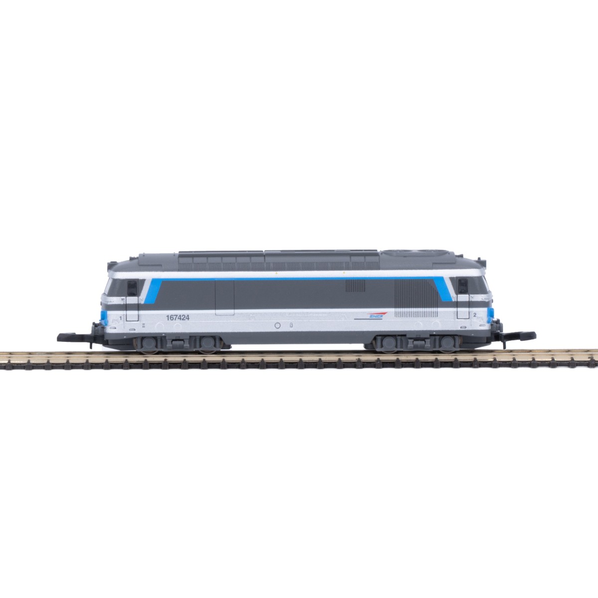 Azar L01-IS1A BB 67424 diesel locomotive, SNCF, Isabelle livery, ca...