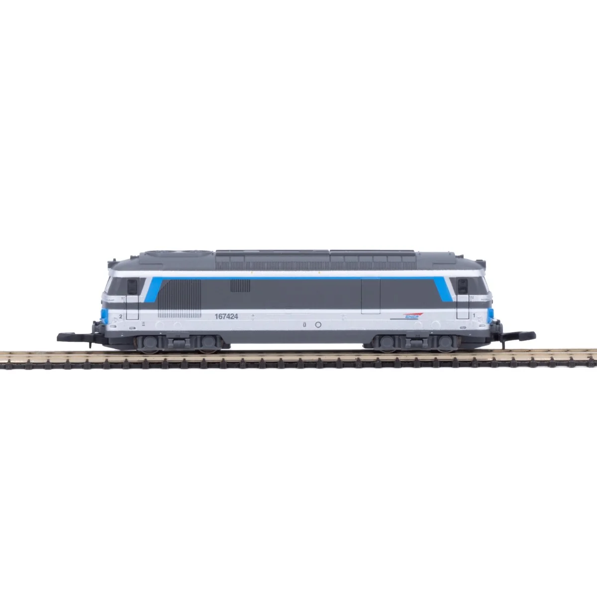 Azar L01-IS1A BB 67424 diesel locomotive, SNCF, Isabelle livery, ca...