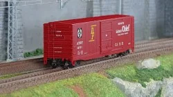 Rivarossi HR6661A Wagon couvert US à bogies, sans passerelle de toit "San Francisco Chief", US-Boxcar n°12711, ATSF Rivarossi HR