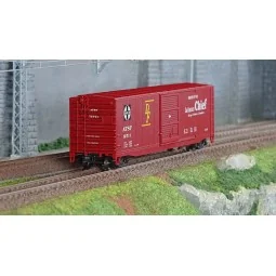 Rivarossi HR6661A Wagon couvert US à bogies, sans passerelle de toit "San Francisco Chief", US-Boxcar n°12711, ATSF Rivarossi HR