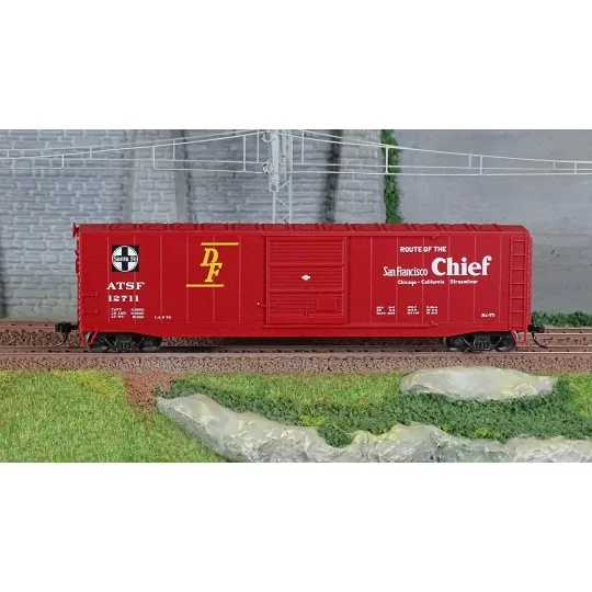 HR6661A-Rivarossi HR6661A US covered bogie wagon, without roof walkway "San Francisco Chief", US-Boxcar no. 12711, ATSF