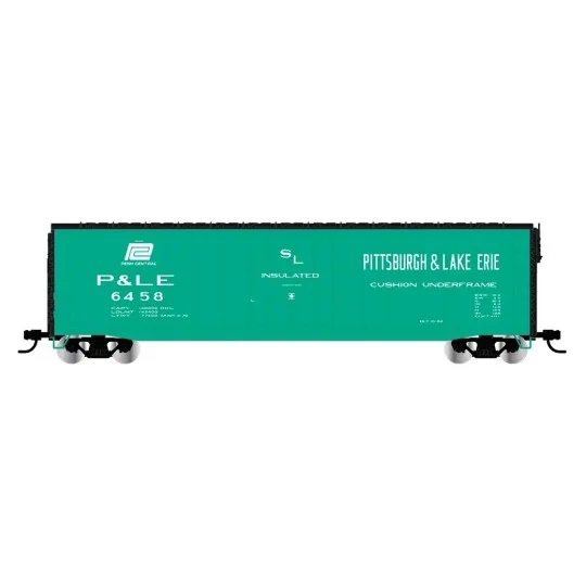 HR6663A-Rivarossi HR6663A US covered bogie wagon, without "P&LE" roof walkway, US-Boxcar no. 6458