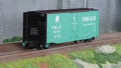 Rivarossi HR6663A Wagon couvert US à bogies, sans passerelle de toit "P&LE", US-Boxcar n°6458 Rivarossi HR6663A - 1