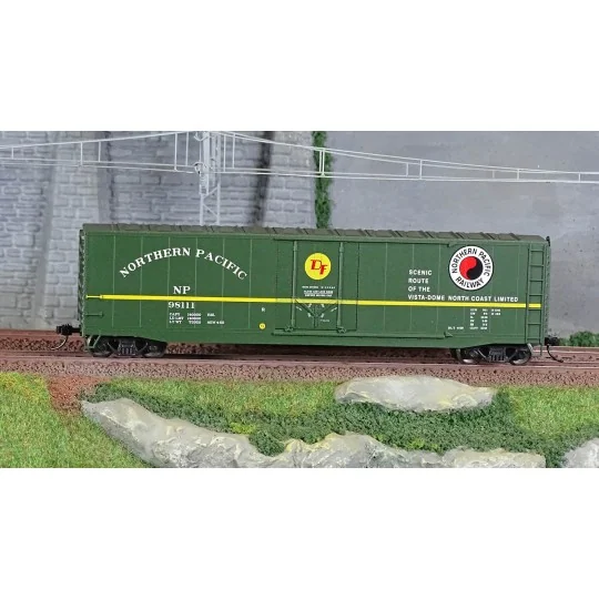 HR6665A-Rivarossi HR6665A Wagon couvert US à bogies, sans passerelle de toit "Northern Pacific", US-Boxcar n°98111