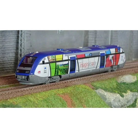 HJ2436S-Jouef HJ2436S Autorail diesel X 73500, SNCF, Imaginalsace, digital sonore