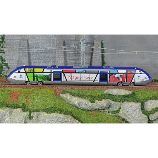 HJ2436S-Jouef HJ2436S Autorail diesel X 73500, SNCF, Imaginalsace, digital sonore