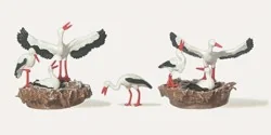 Preiser 0210764 Animals, Storks with nests