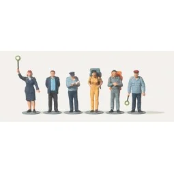 Preiser 0212530 Personnages, Personnel ferroviaire RDA Preiser Preiser_0212530 - 1