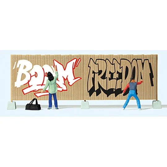 Preiser_10334-Preiser 10334 personnages, Artistes graffeurs