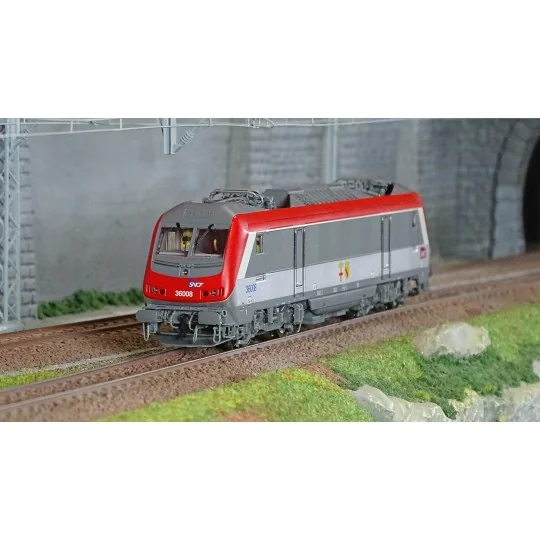 HJ2459S-Jouef HJ2459S Locomotive électrique BB 36008, Astride, Multiservices, blasons Blainville/Damelevières, SNCF, digitale sonore