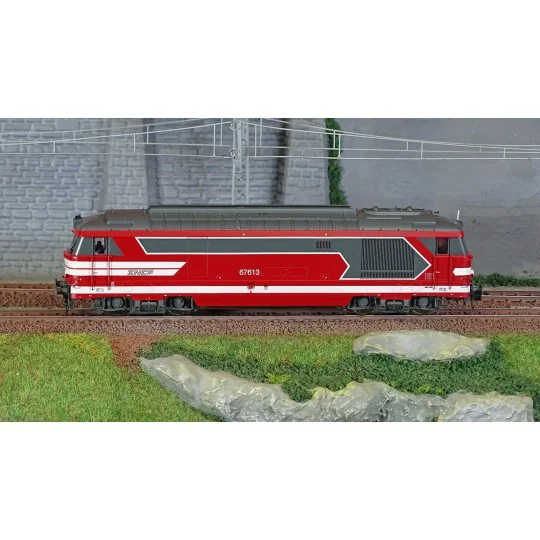 HJ2464S-Jouef HJ2464S Locomotive diesel BB 67613, SNCF, livrée rouge Capitole, digitale sonore