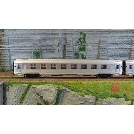 HJ4174-Jouef HJ4174 Set de 3 voitures voyageurs courtes DEV Inox, SNCF, A8 / A3B5 / BRT, ep.III