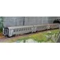Jouef HJ4175 Set of 3 short passenger cars DEV Inox, SNCF, B8 / B8 ... HJ4175-Jouef HJ4175 Set of 3 short passenger cars DEV Inox, SNCF, B8 / B8 / A6D, ep.III