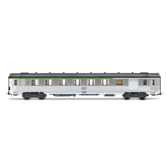 HJ4176-Jouef HJ4176 Set de 2 voitures voyageurs courtes DEV Inox, SNCF, cartouche Corail, A8 / B6D