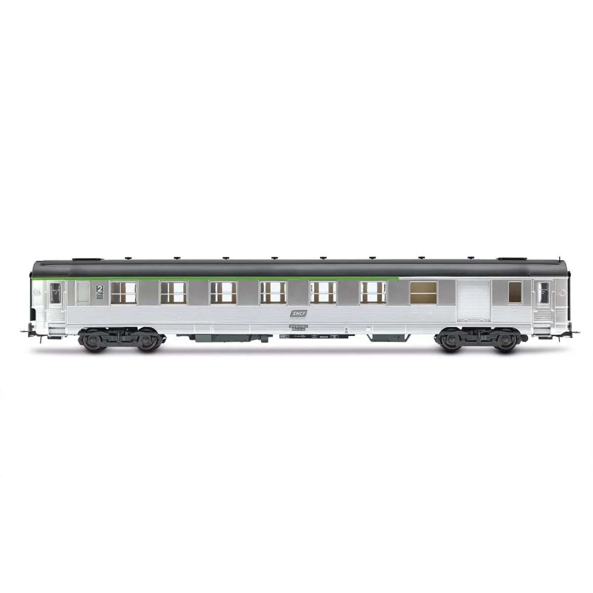Jouef HJ4176 Set de 2 voitures voyageurs courtes DEV Inox, SNCF, cartouche Corail, A8 / B6D Jouef HJ4176 - 6