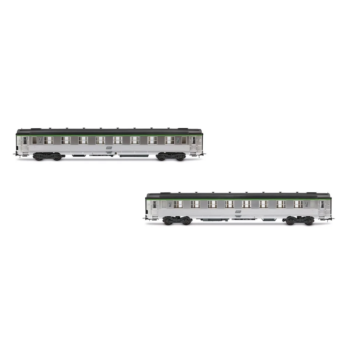 Jouef HJ4177 Set of 2 short passenger cars DEV Inox, SNCF, Corail c...