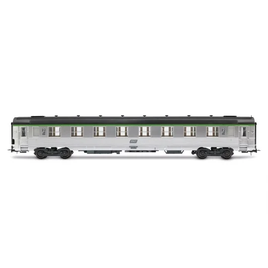HJ4177-Jouef HJ4177 Set de 2 voitures voyageurs courtes DEV Inox, SNCF, cartouche Corail, B8 / B8