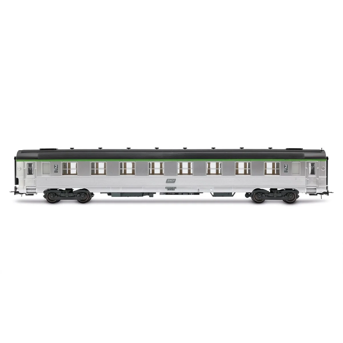 Jouef HJ4177 Set de 2 voitures voyageurs courtes DEV Inox, SNCF, cartouche Corail, B8 / B8 Jouef HJ4177 - 7