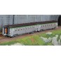 HJ4177-Jouef HJ4177 Set de 2 voitures voyageurs courtes DEV Inox, SNCF, cartouche Corail, B8 / B8