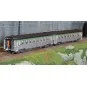 HJ4177-Jouef HJ4177 Set de 2 voitures voyageurs courtes DEV Inox, SNCF, cartouche Corail, B8 / B8