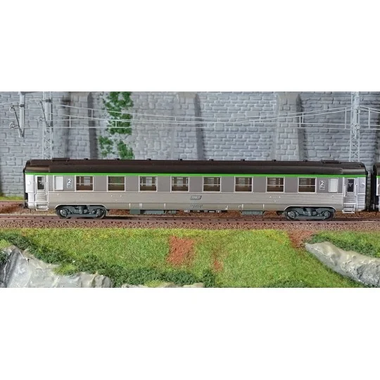 HJ4177-Jouef HJ4177 Set of 2 short passenger cars DEV Inox, SNCF, Corail cartridge, B8 / B8