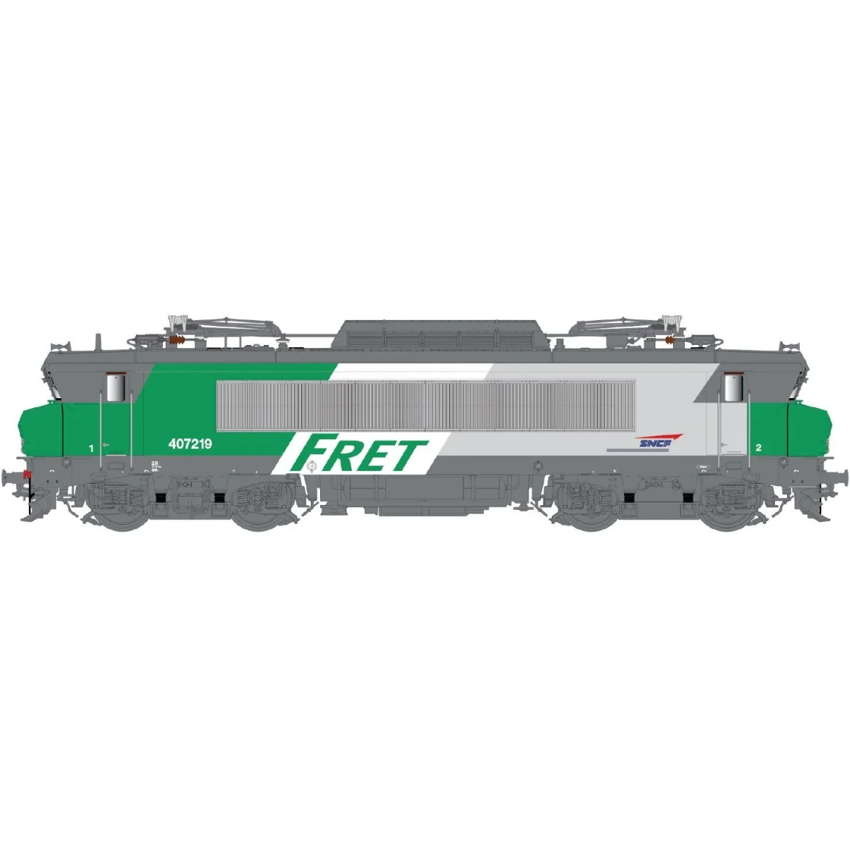 LS Models 11202 SNCF BB 407219 Electric Locomotive, Freight, Casque...