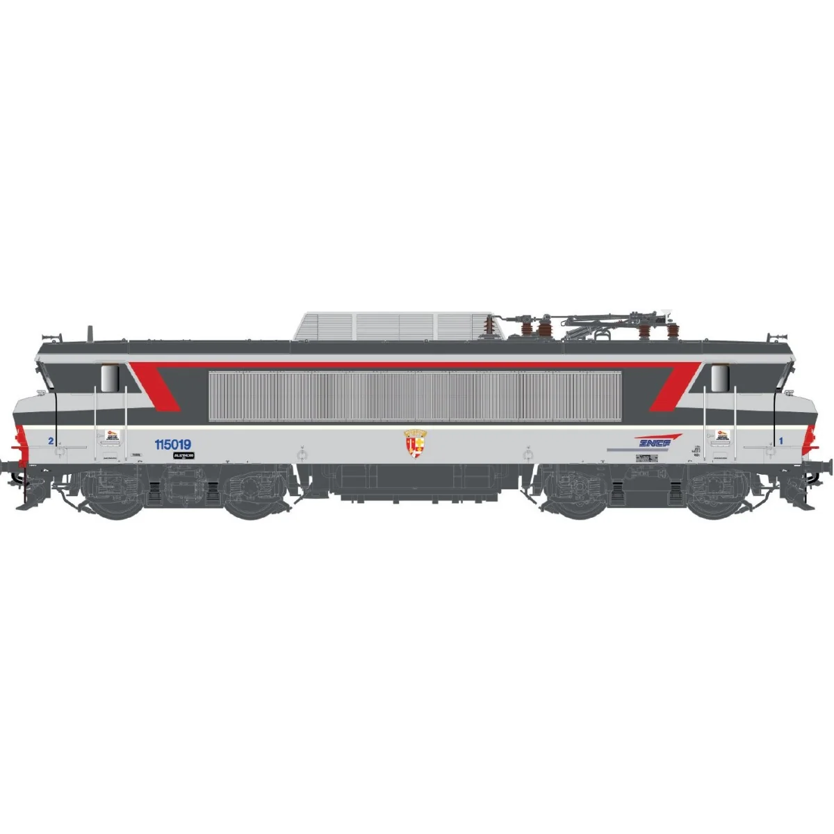 LS Models 10479S SNCF BB 15019 Electric Locomotive, Corail+, Casque...