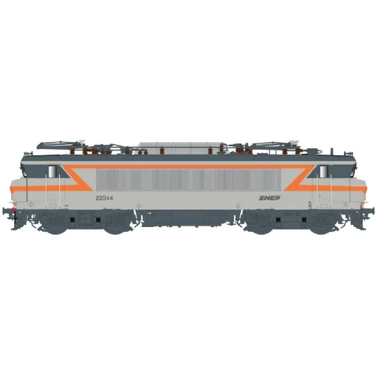 Lsm_11107-Ls Models 11107 Locomotive électrique BB 22344 SNCF, gris béton/orange, logo Nouille, Marseille