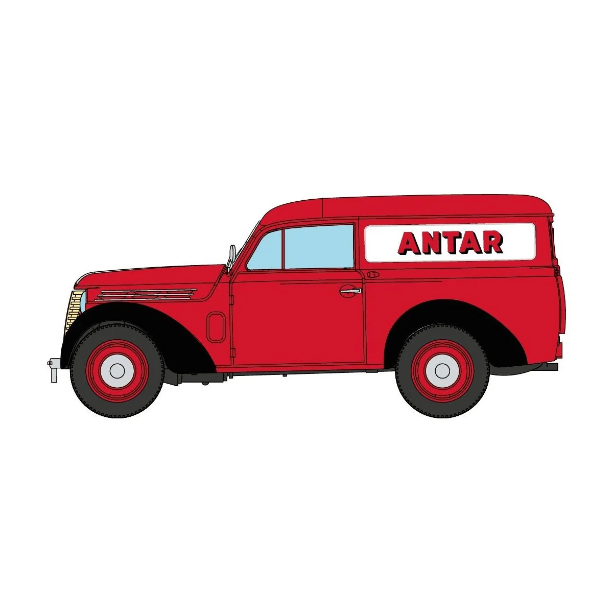 Ree Modeles CB173 Renault JUVAQUATRE Van, Panel Van, ANTAR - CB-173