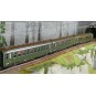 VB-389-Ree Modeles VB389 Set of 3 short DEV AO passenger cars, SNCF, B10 U52 / A8, green 306, ep.III
