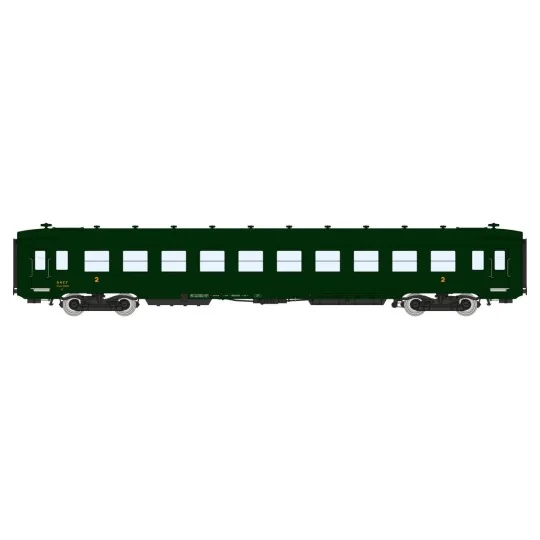 VB-390-Ree Modeles VB390 Short DEV AO Passenger Car, SNCF, B10 U52, green 306, ep.III