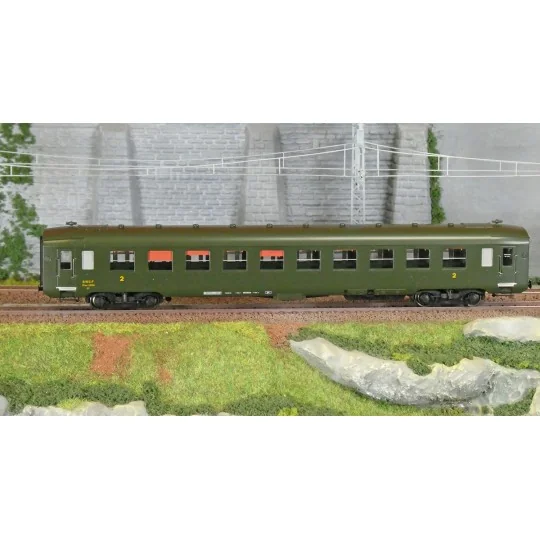 VB-390-Ree Modeles VB390 Short DEV AO Passenger Car, SNCF, B10 U52, green 306, ep.III