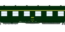 Ree Modeles VB394 Short DEV AO passenger car, SNCF, A8 U53, green 3...