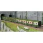 VB-396-Ree Modeles VB396 Set of 3 short DEV AO passenger cars, SNCF, A7x ex B8 / 2x B8 ex-A8, green 302, ep.IV-V