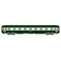 Ree Modeles VB398 Voiture voyageurs DEV AO courte, SNCF, B8 ex-A8 U53, vert 302/gris 804, ep.IV-V Ree Modeles VB-398 - 3 VB-398-Ree Modeles VB398 Voiture voyageurs DEV AO courte, SNCF, B8 ex-A8 U53, vert 302/gris 804, ep.IV-V