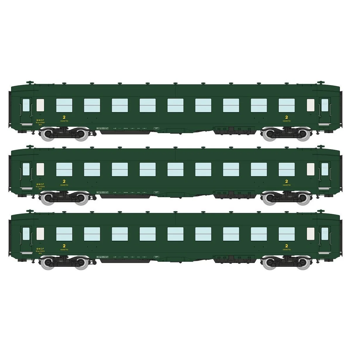 Ree Modeles VB399 Set of 3 DEV AO Sleeping Cars, SNCF, B9c9 myfi, G...