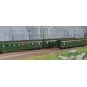 Ree Modeles VB399 Set de 3 voitures voyageurs DEV AO Couchettes, SNCF, B9c9 myfi, vert 306, ep.III Ree Modeles VB-399 - 1 VB-399-Ree Modeles VB399 Set de 3 voitures voyageurs DEV AO Couchettes, SNCF, B9c9 myfi, vert 306, ep.III