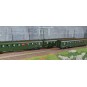 VB-399-Ree Modeles VB399 Set of 3 DEV AO Sleeping Cars, SNCF, B9c9 myfi, Green 306, Era III