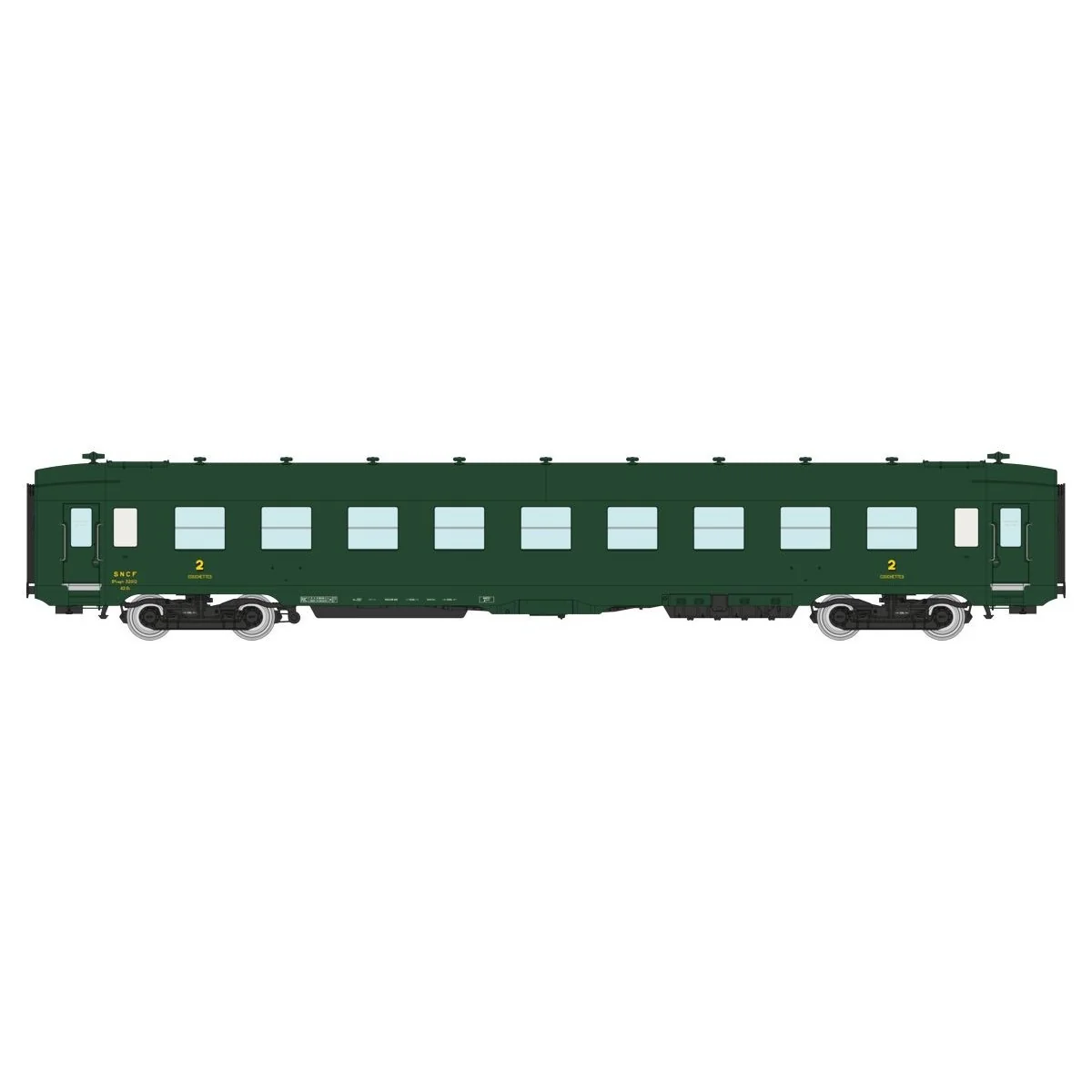 Ree Modeles VB400 DEV AO Passenger Car, SNCF, B9c9 myfi, green 306,...