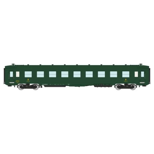 VB-401-Ree Modeles VB401 DEV AO Passenger Car, Sleeper Cars, SNCF, B9c9 myfi, green 306, ep.III